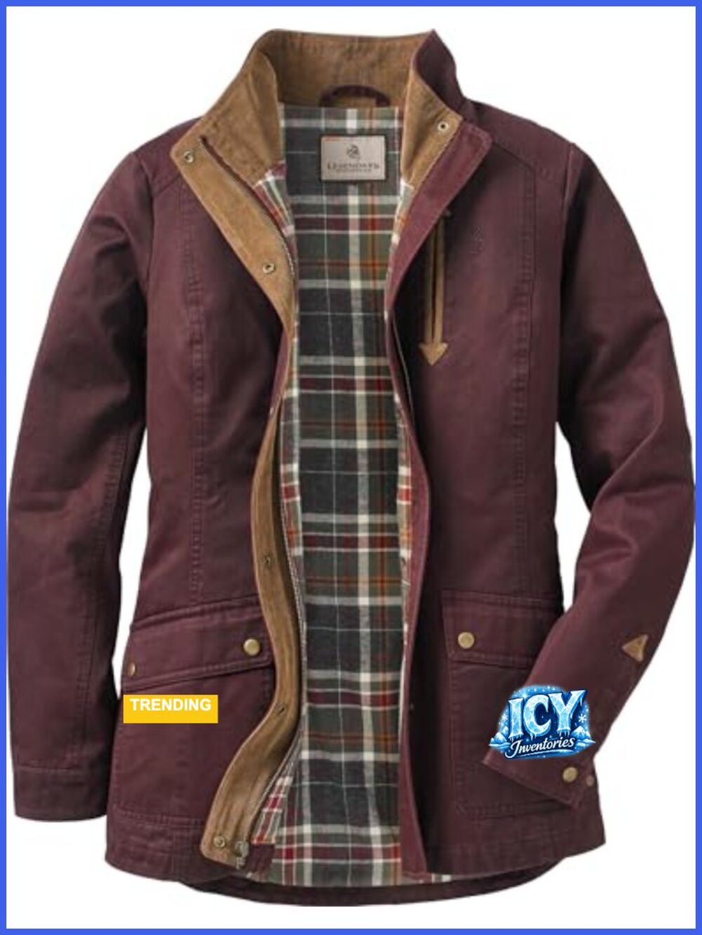Women's Quilted Shirt Jacket Long Sleeve Flannel Lined